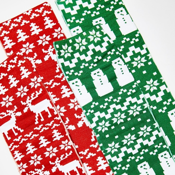 Dolls Kill Size Small Dabbin' Santa Black Sweater + Socks Bundle NWT - Picture 13 of 16